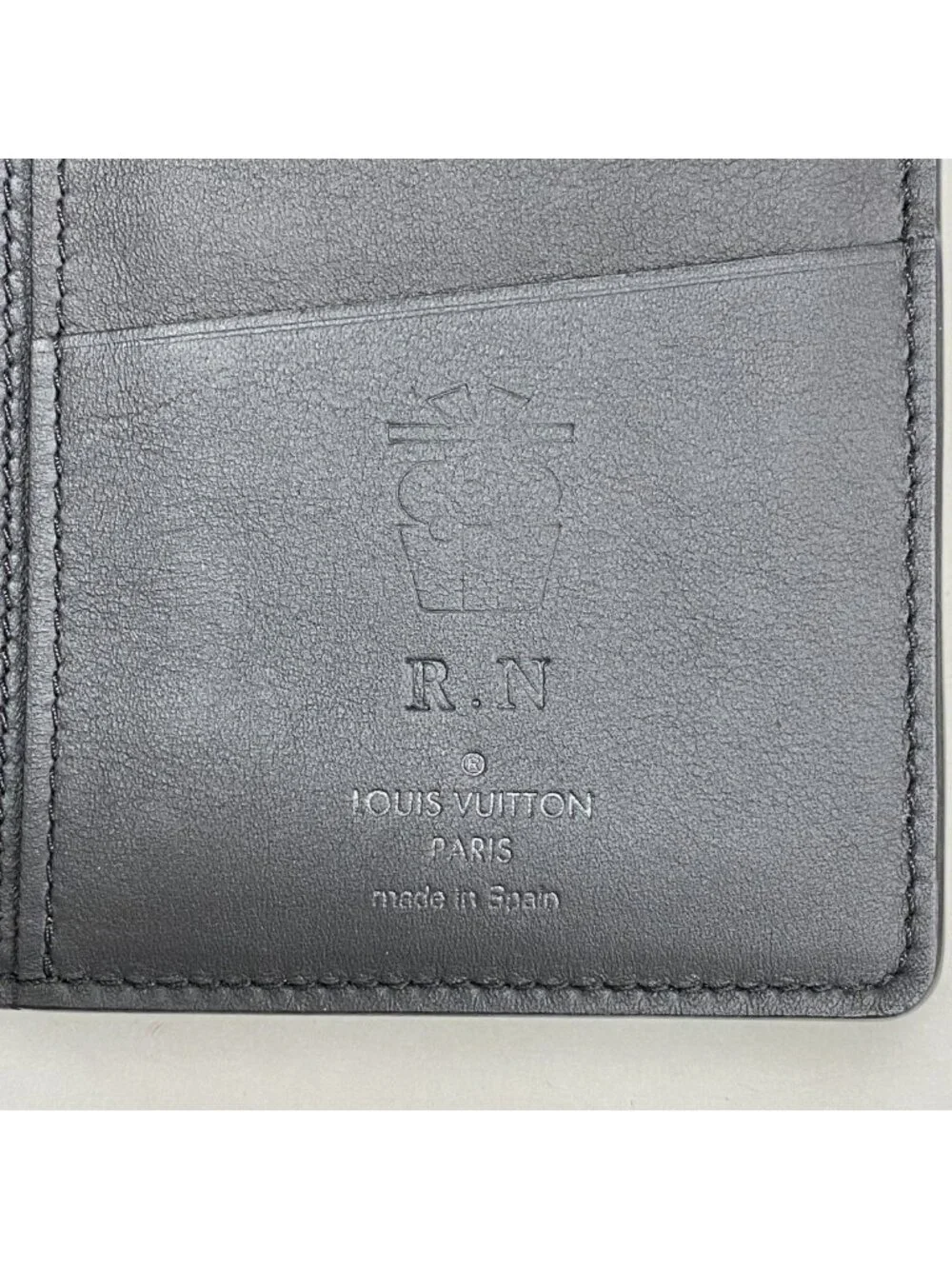 Louis Vuitton Wallet Monogram Shadow Portefeuille Brazza Black